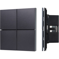INTELLIGENT Кнопочная панель KNX-304-23-IN Black (BUS, Frameless) (IARL, IP20 Металл, 2 года) 039663