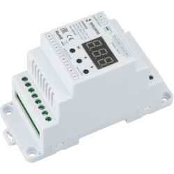 INTELLIGENT Диммер SMART-DALI-104-62-ADDR-DIM-DT6-DIN White (12-24V, 4x5A) (IARL, IP20 Пластик, 5 лет) 028422