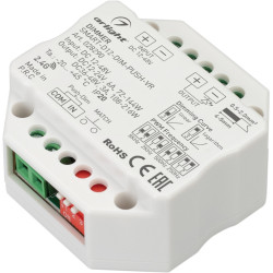 Диммер SMART-D12-DIM-PUSH-VR (12-48V, 1x6A, 2.4G) (Arlight, IP20 Пластик, 5 лет) 028290