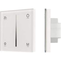 Панель SMART-P6-DIM-G-IN White (12-24V, 4x3A, Sens, 2.4G) (Arlight, IP20 Пластик, 5 лет) 034781