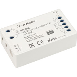 Диммер ARL-SIRIUS-TUYA-RGBW-SUF (12-24V, 4x4A, 2.4G) (Arlight, IP20 Пластик, 3 года) 032345