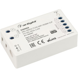 Диммер ARL-SIRIUS-TUYA-WIFI-RGBW-SUF (12-24V, 4x4A, 2.4G) (Arlight, IP20 Пластик, 3 года) 036361