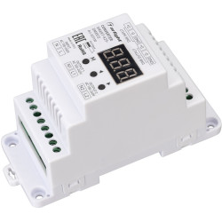 Конвертер SMART-K29-DMX512 (230V, 2x1.2A, TRIAC, DIN) (Arlight, Пластик) 027130