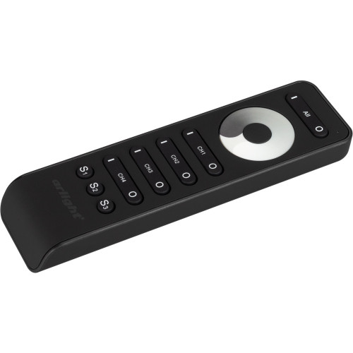 Пульт SMART-R33-DIM Black (4 канала, 2.4G) (Arlight, IP20 Пластик, 5 лет) 032941