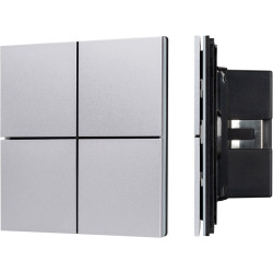 INTELLIGENT Кнопочная панель KNX-304-23-IN Silver (BUS, Frameless) (IARL, IP20 Металл, 2 года) 039662