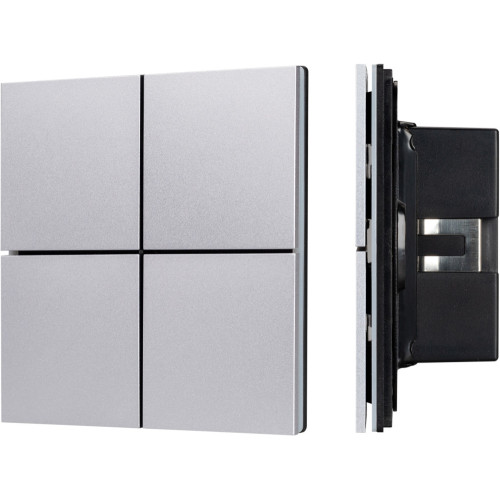 INTELLIGENT Кнопочная панель KNX-304-23-IN Silver (BUS, Frameless) (IARL, IP20 Металл, 2 года) 039662
