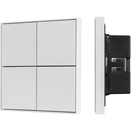 INTELLIGENT Кнопочная панель KNX-304-23-IN White (BUS, Frame) (IARL, IP20 Металл, 2 года) 038401