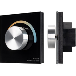 Панель SMART-P2-MIX-G-IN Black (3V, Rotary, 2.4G) (Arlight, IP20 Пластик, 5 лет) 033755