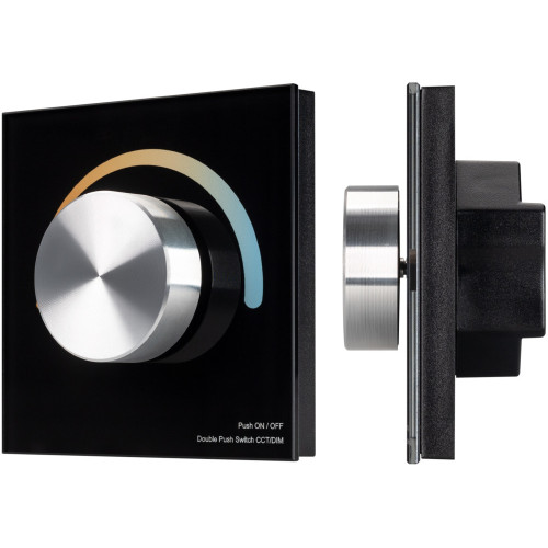 Панель SMART-P2-MIX-G-IN Black (3V, Rotary, 2.4G) (Arlight, IP20 Пластик, 5 лет) 033755