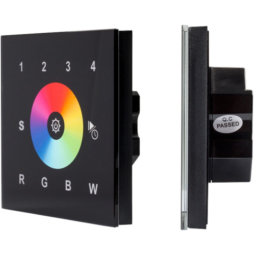 Панель Sens SR-2820AC-RF-IN Black (220V, RGBW, 4 зоны) (Arlight, IP20 Пластик, 3 года) 018069