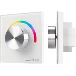 Панель SMART-P5-RGB-G-IN White (3V, Rotary, 2.4G) (Arlight, IP20 Пластик, 5 лет) 033756