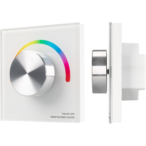 Панель SMART-P5-RGB-G-IN White (3V, Rotary, 2.4G) (Arlight, IP20 Пластик, 5 лет) 033756