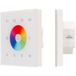 Панель Sens SR-2820B-AC-RF-IN White (220V,RGBW,1 зона) (Arlight, IP20 Пластик, 3 года) 021038
