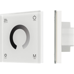Панель SMART-P4-DIM-G-IN White (12-24V, 4x3A, Sens, 2.4G) (Arlight, IP20 Пластик, 5 лет) 034774