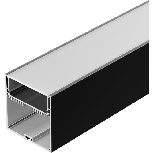 Профиль с экраном SL-LINE-7477-2500 BLACK+OPAL (Arlight, Алюминий) 027991