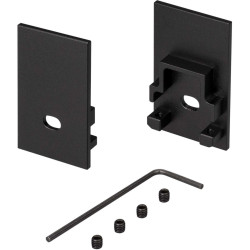 Заглушка SL-COMFORT-2542 BLACK c отверстием (Arlight, Металл) 031737