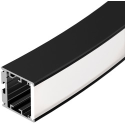 Профиль SL-ARC-3535-D1500-W90 BLACK (1180мм, дуга 1 из 4) (Arlight, Алюминий) 026599