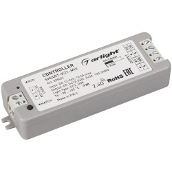 Контроллер SMART-K21-MIX (12-24V, 2x5A, 2.4G) (Arlight, IP20 Пластик, 5 лет) 025031