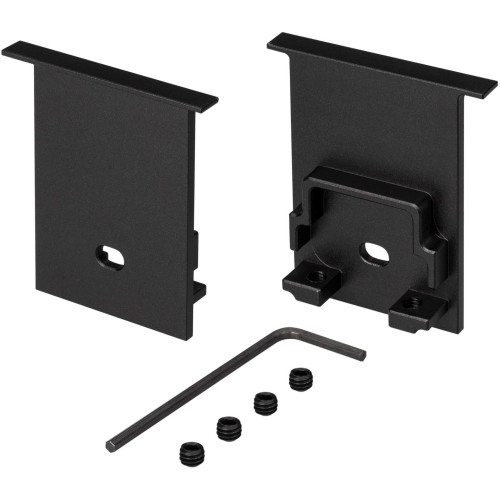 Заглушка SL-COMFORT-3551-F BLACK c отверстием (Arlight, Металл) 031786
