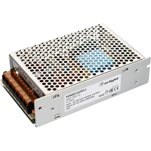Блок питания ARS-250-12 (12V, 20,8A, 250W) (Arlight, IP20 Сетка, 2 года) 023612