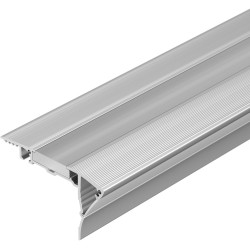 Профиль с экраном ALU-STAIR-DK-2000 ANOD+FROST (Arlight, Алюминий) 015473