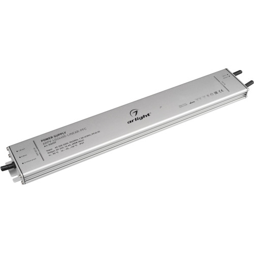 Блок питания ARPV-LG24400-LINEAR-PFC (24V, 16.6A, 400W) (Arlight, IP67 Металл, 5 лет) 036957