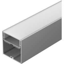 Профиль с экраном SL-LINE-7477-2500 ANOD+OPAL (Arlight, Алюминий) 020468