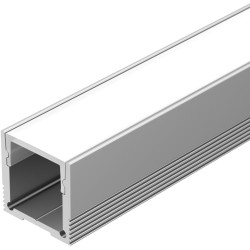 Профиль с экраном SL-SLIM20-H20-2000 ANOD+OPAL (Arlight, Алюминий) 036836