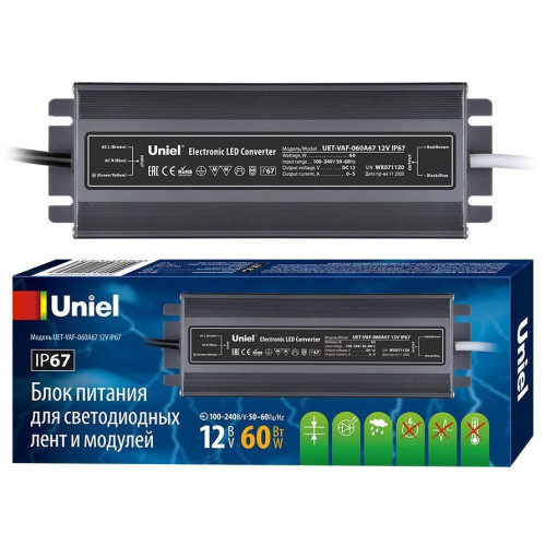 Блок питания UET-VAF-060A67 12V IP67