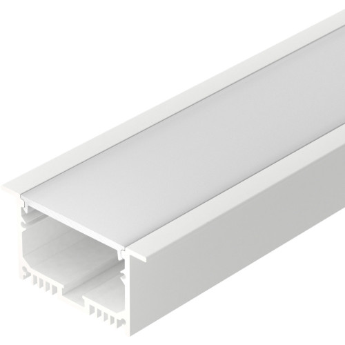 Профиль с экраном SL-LINIA62-F-2500 WHITE+OPAL (Arlight, Алюминий) 021374