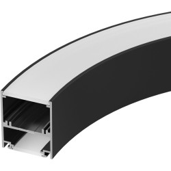 Профиль SL-ARC-5060-D1500-A45 BLACK (дуга 1 из 8) (Arlight, Алюминий) 029269