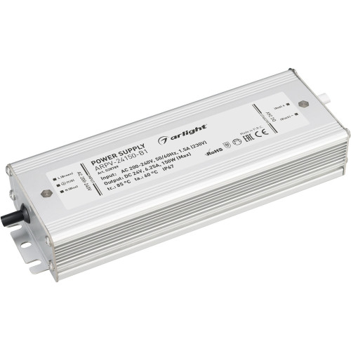 Блок питания ARPV-24150-B1 (24V, 6,3A, 150W) (Arlight, IP67 Металл, 3 года) 028789