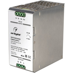 Блок питания ARV-DRP240-24-B (24V, 10A, 240W, PFC) (Arlight, IP20 Металл, 5 лет) 037155