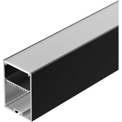 Профиль с экраном SL-LINE-4970-2500 BLACK+OPAL (Arlight, Алюминий) 027989