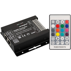 Контроллер VT-S07-4x6A (12-24V, ПДУ 24 кн, RF) (Arlight, IP20 Металл, 3 года) 021317