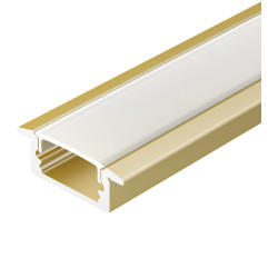 Профиль LINE-2308-F-2000 ANOD GOLD (Arlight, Алюминий) 039989