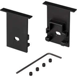 Заглушка SL-COMFORT-2542-F BLACK c отверстием (Arlight, Металл) 031783