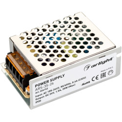 Блок питания ARS-35-24 (24V, 1.5A, 35W) (Arlight, IP20 Сетка, 2 года) 026152