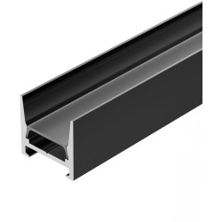 Профиль MIC-H-COMFY-2000 ANOD BLACK (Arlight, Алюминий) 029847
