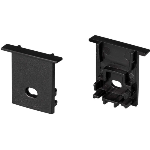 Заглушка SL-COMFORT-1722-F BLACK c отверстием (Arlight, Пластик) 031778