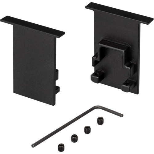 Заглушка SL-COMFORT-2542-F BLACK глухая (Arlight, Металл) 031782