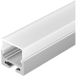 Профиль с экраном SL-LINE-2011M-2500 ANOD+OPAL SQUARE (Arlight, Алюминий) 025870
