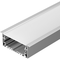 Профиль с экраном S2-LINIA94-F-2500 ANOD+OPAL (Arlight, Алюминий) 021178(1)