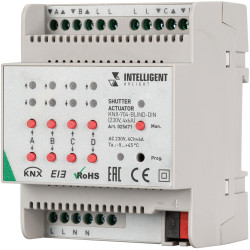 INTELLIGENT Контроллер штор KNX-704-BLIND-DIN (230V, 4x6A) (IARL, Пластик) 025671