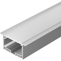 Профиль с экраном SL-LINIA62-F-2500 ANOD+OPAL (Arlight, Алюминий) 020470