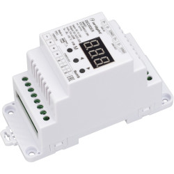 Декодер SMART-K23-DMX512-DIN (12-24V, 3x6A) (Arlight, IP20 Пластик, 5 лет) 027126