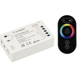 Контроллер ARL-OVAL-RGBW Black (5-24V, 4x4A, ПДУ Овал, RF) (Arlight, IP20 Пластик, 3 года) 032850