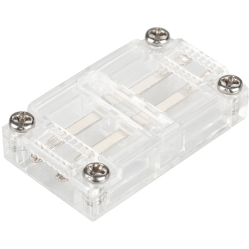 Коннектор прямой для ленты ARL-50000PV (15.5x6mm) прозрачный (Arlight, Пластик) 027067