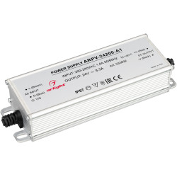 Блок питания ARPV-24200-A1 (24V, 8.3A, 200W) (Arlight, IP67 Металл, 3 года) 033092