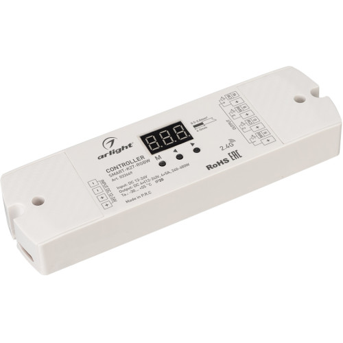 Контроллер SMART-K27-RGBW (12-24V, 4x5A, 2.4G) (Arlight, IP20 Пластик, 5 лет) 022669